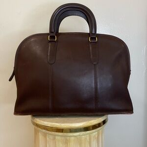 Coach Bancroft Briefcase Laptop Overnight Tote Satchel Bag Dark Brown
